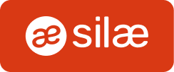 Logo du partenaire Silae, affichant le nom de la société en lettres blanches à côté d'un symbole stylisé, sur un fond rectangulaire rouge