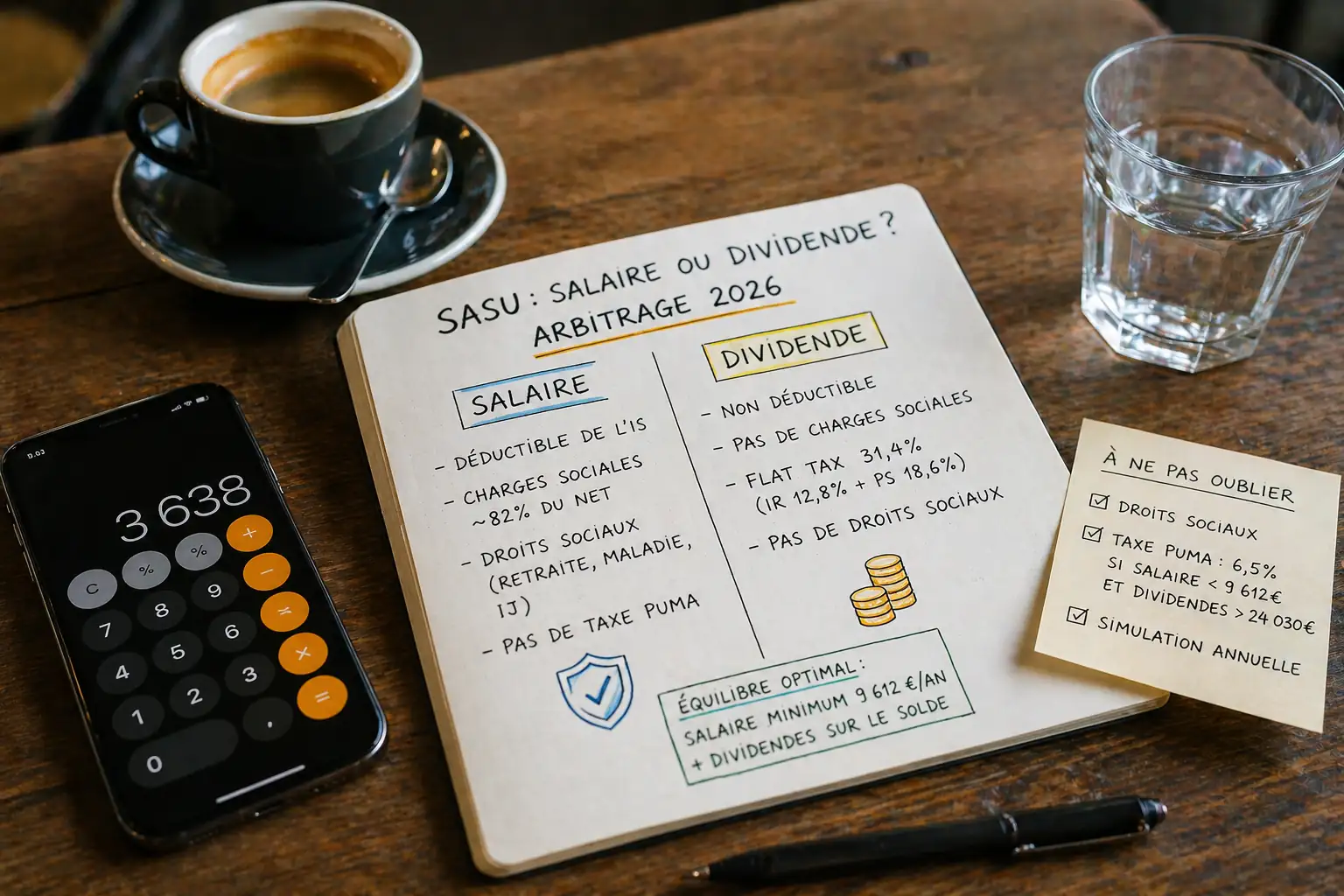 Salaire ou dividende en SASU : comment choisir en 2026 ?