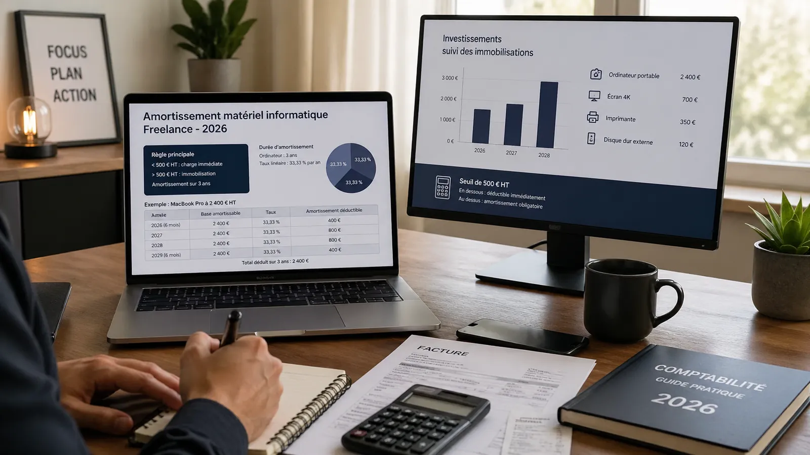 Amortissement matériel informatique freelance : les règles à connaître en 2026